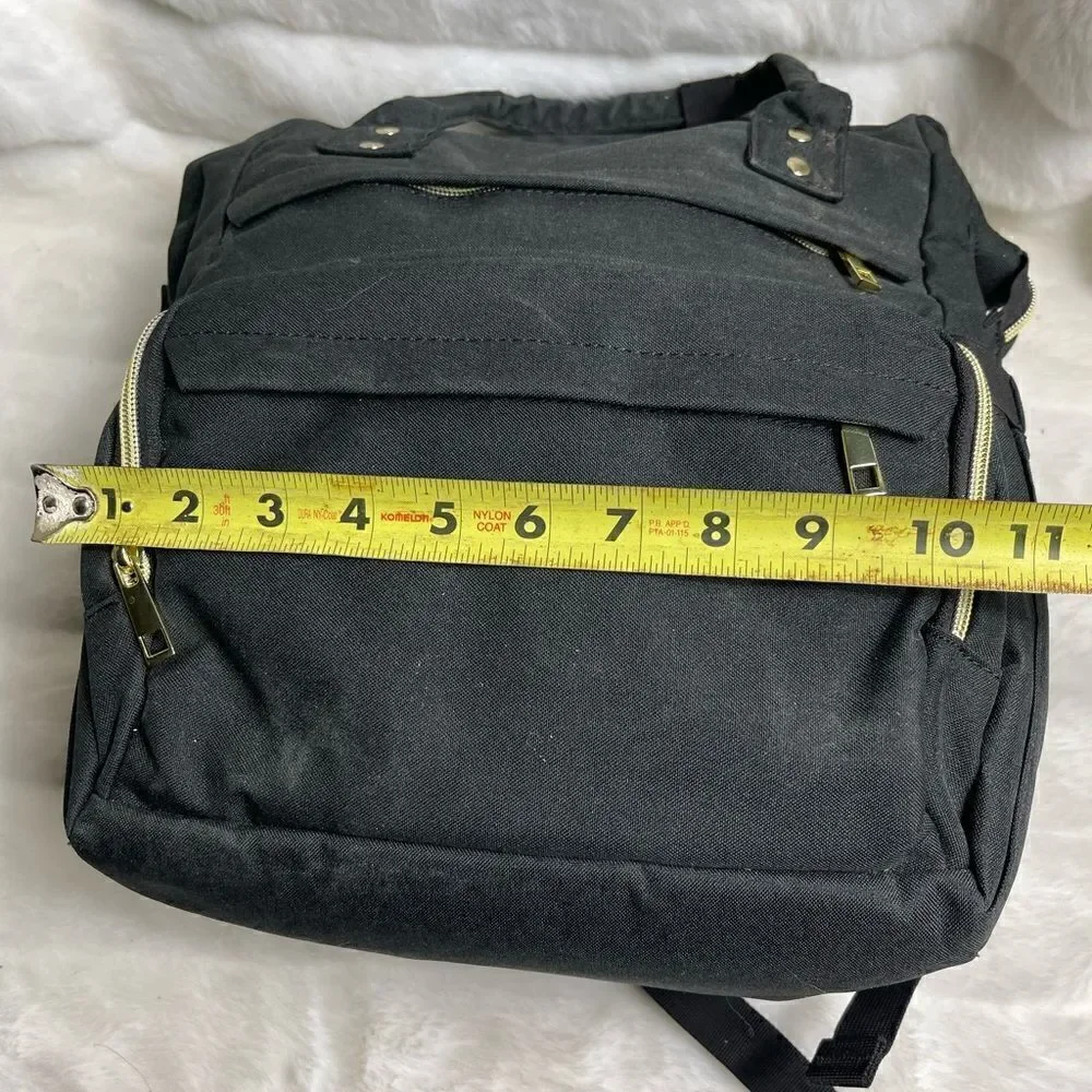 NWT lovevook black  canvas laptop backpack with USB port fit up to 17” l…